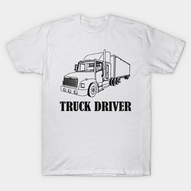 Truck Driver Trucker T-Shirt by Foxxy Merch